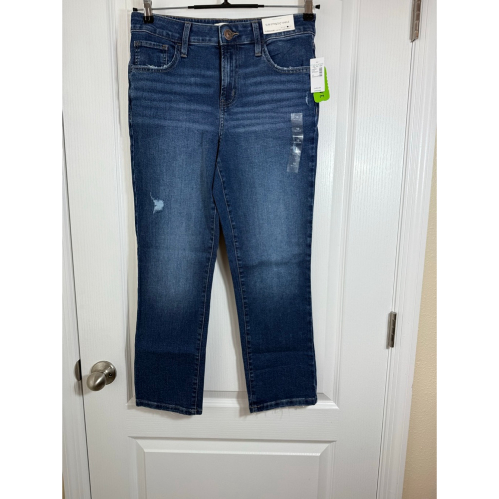 Women's Maurices Blue Slim Straight Ankle Jeans Size 10